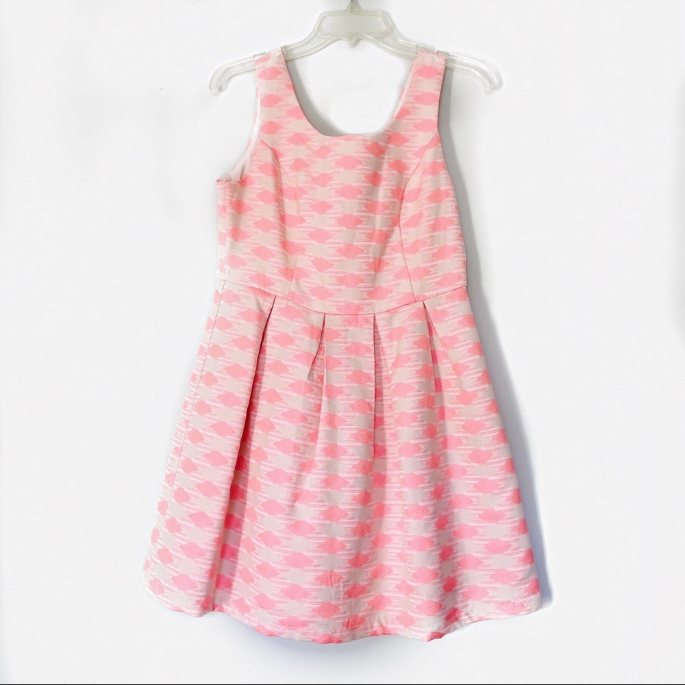 Pink Main Strip Cocktail Dress